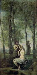 Jeune femme à sa toilette